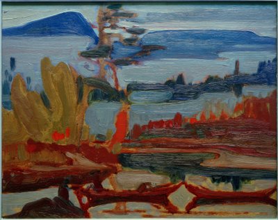 Mgła Fantazja, Piaskowa Rzeka autorstwa J.E.H. MacDonald