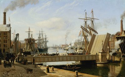 Widok Kopenhagi z Knippelsbro, 1882 autorstwa J.E. Carl Rasmussen