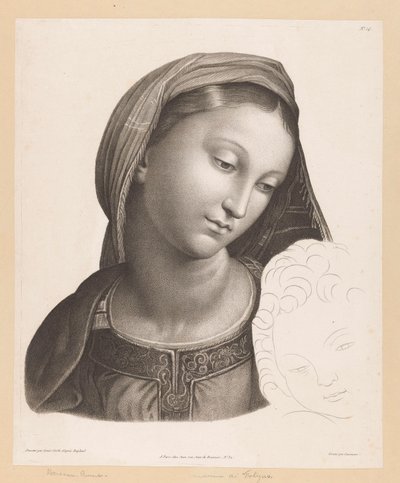 Maria spotkała życzliwość Madonna z Foligno autorstwa J.F. Cazenave