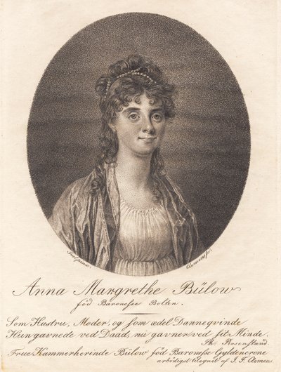 Anna Małgorzata Bülow autorstwa J.F. Clemens