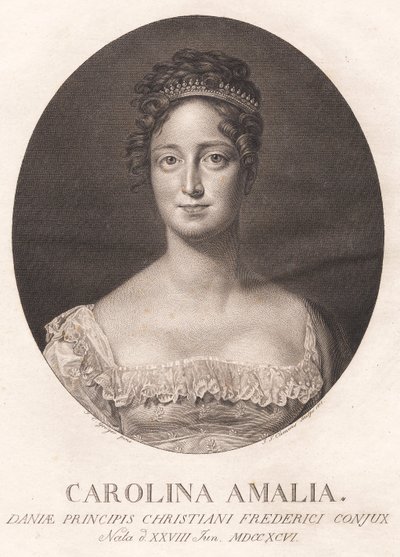 Karolina Amalie autorstwa J.F. Clemens