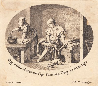 Dorothea w kuchni autorstwa J.F. Clemens