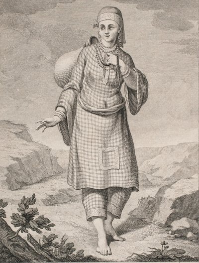 Arabka przynosi wodę autorstwa J.F. Clemens