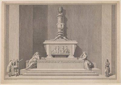Pomnik nagrobny Fryderyka V w katedrze w Roskilde autorstwa J.F. Clemens