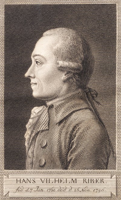 Hans Vilhelm Riber autorstwa J.F. Clemens