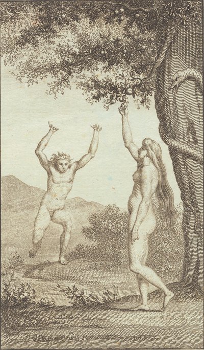 Ilustracja do "Adama i Ewy" Ewalda. III autorstwa J.F. Clemens
