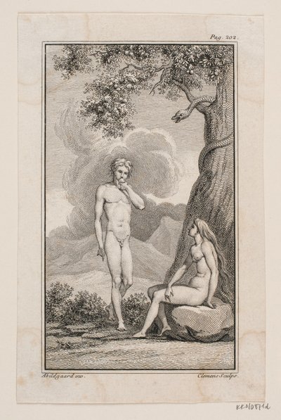 Ilustracja do IV „Adama i Ewy” Johannesa Ewalda autorstwa J.F. Clemens