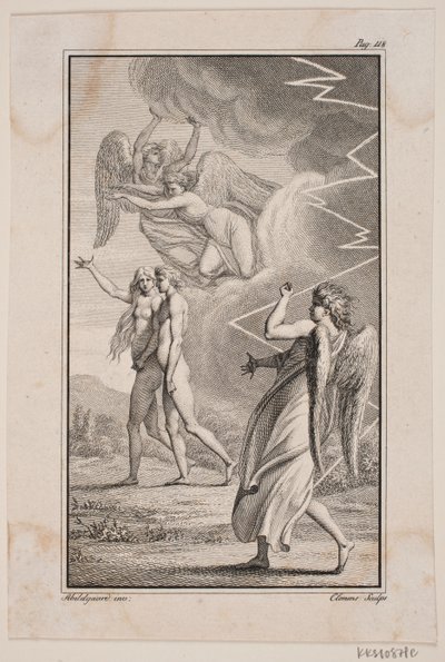 Ilustracja do „Adama i Ewy” Johannesa Ewalda V autorstwa J.F. Clemens