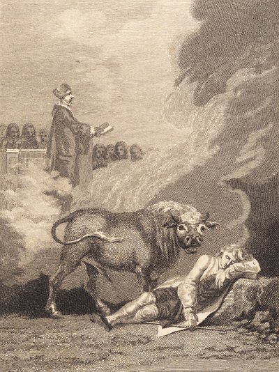 Niels Klim myśli, że słyszy urzędnika w Fane Kirke. II autorstwa J.F. Clemens