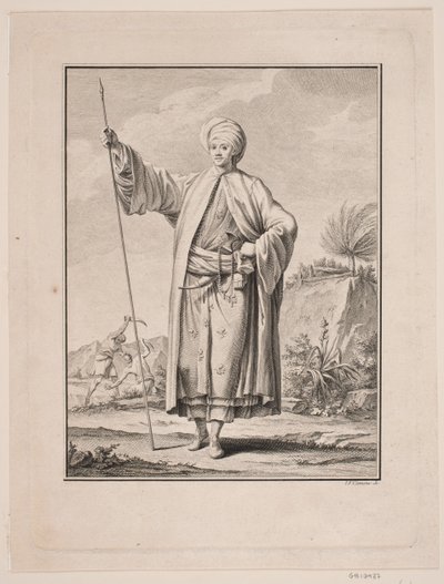 Portret Carstena Niebuhra w arabskim stroju autorstwa J.F. Clemens