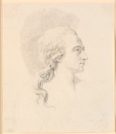 Portret rzeźbiarza Aleksandra Trippela. Profil po prawej autorstwa J.F. Clemens