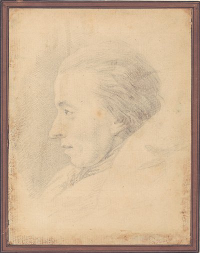 Portret poety Johannesa Ewalda (1743-81) autorstwa J.F. Clemens