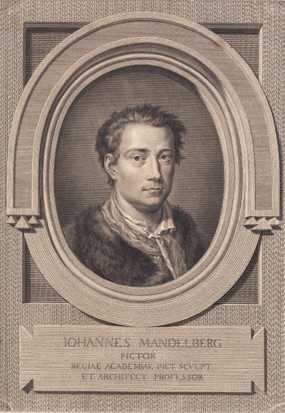 Portret malarza Johana Mandelberga autorstwa J.F. Clemens