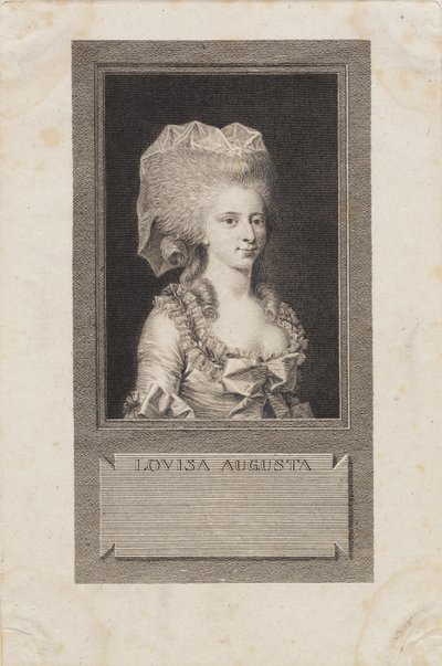 Portret księżniczki Louisy Augusta autorstwa J.F. Clemens