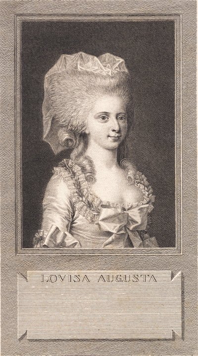 Portret księżniczki Louise Augusta autorstwa J.F. Clemens