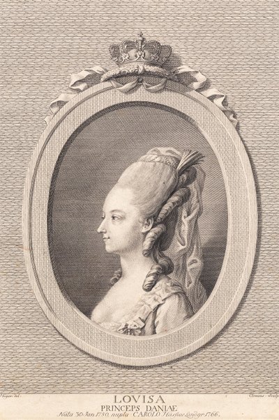 Księżniczka Louise, poślubiona Karolowi Hesji autorstwa J.F. Clemens