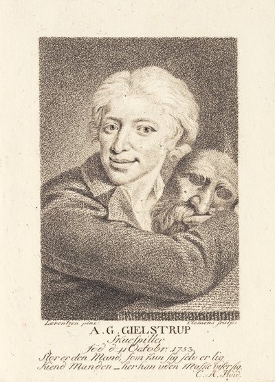 Aktor Adam Gottlob Gielstrup (1753-1830) autorstwa J.F. Clemens