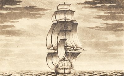 Zestaw statków. Fregata autorstwa J.F. Clemens