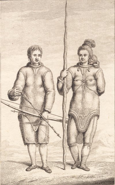 Dwóch Grenlandczyków autorstwa J.F. Clemens