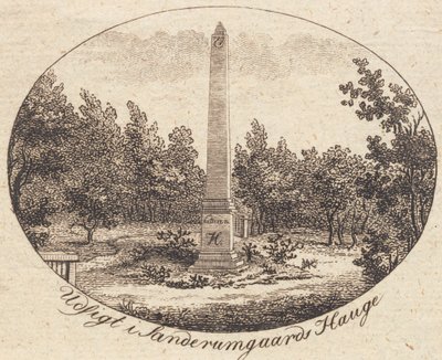 Winieta. Zobacz w Sanderumgaards Hauge autorstwa J.F. Clemens