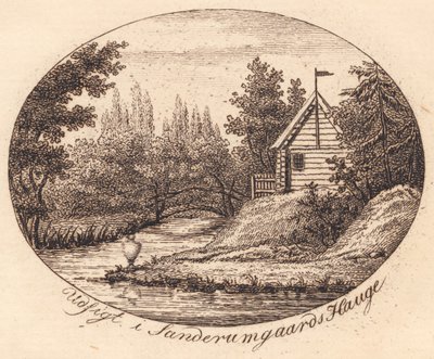 Winieta. Zobacz w Sanderumgaards Hauge autorstwa J.F. Clemens