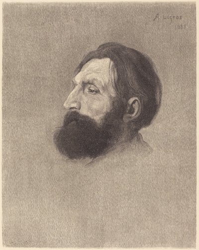 Auguste Rodin autorstwa J.H.E. Whitney after Alphonse Legros