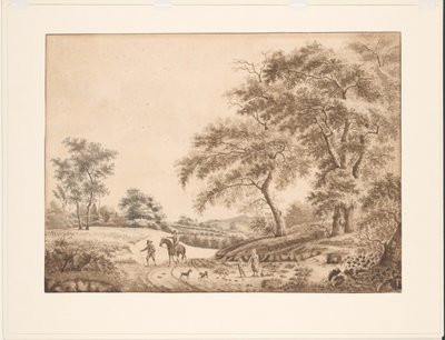 Krajobraz autorstwa J.H. de Friderici (signed by artist)
