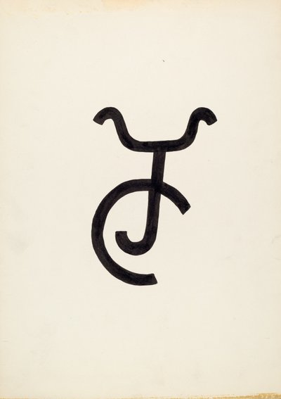 Marka bydła, ok. 1936. autorstwa J.Henry Marley