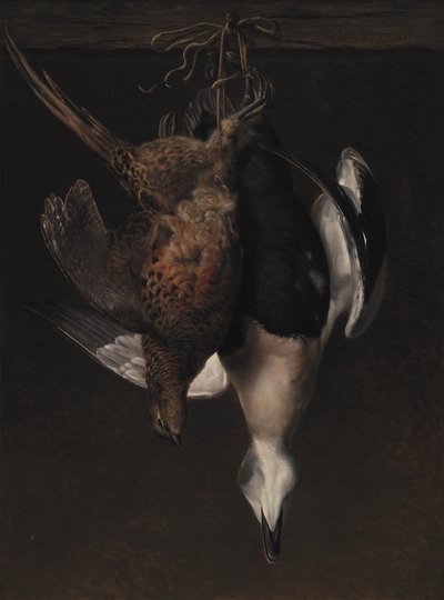 Gra. Bażant i Eider autorstwa J.L. Jensen