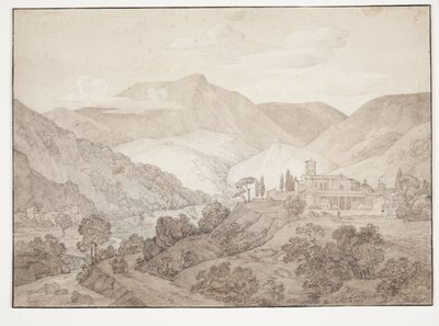 Kapucynerkloster i Spoleto autorstwa J.L. Lund