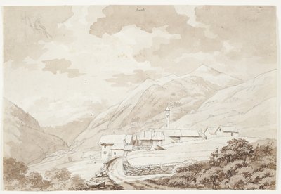 Wioska Airolo w Alpach autorstwa J.L. Lund