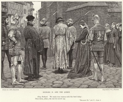 Ryszard II i Królowa, Ryszard II, Akt V, Scena I autorstwa J.M.L. Ralston