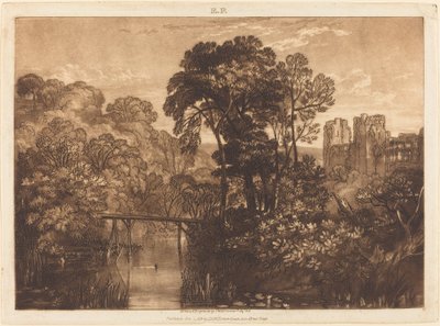 Zamek Berry Pomeroy, opublikowany w 1816 r. autorstwa Joseph Mallord William Turner