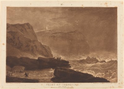 Wybrzeże Yorkshire, opublikowane 1811 autorstwa Joseph Mallord William Turner