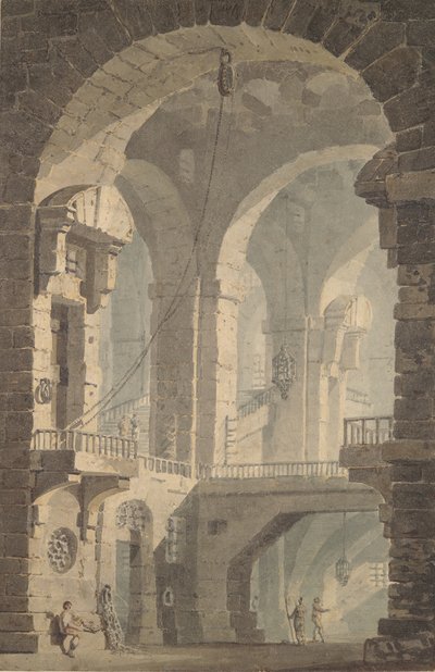 Mroczne więzienie Mroczne więzienie, 1790-99. autorstwa Joseph Mallord William Turner
