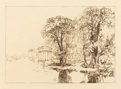 Isleworth, opublikowane 1819. autorstwa Joseph Mallord William Turner