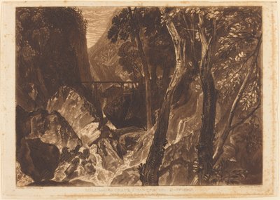 Młyn w pobliżu Grand Chartreuse, opublikowany w 1816 r. autorstwa Joseph Mallord William Turner