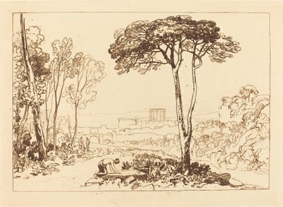 Scena w Kampanii, opublikowana w 1812 r. autorstwa Joseph Mallord William Turner