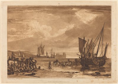 Scena na francuskim wybrzeżu, opublikowana w 1807 r. autorstwa Joseph Mallord William Turner