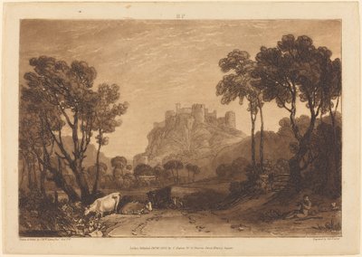 Zamek nad łąkami, wydana w 1808 r. autorstwa Joseph Mallord William Turner