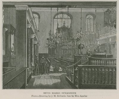 Synagoga Bevisa Marksa autorstwa J.M. Belisario