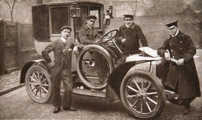 Pierwsza taksówka w Liverpoolu, Merseyside, 1906 autorstwa JP Wood