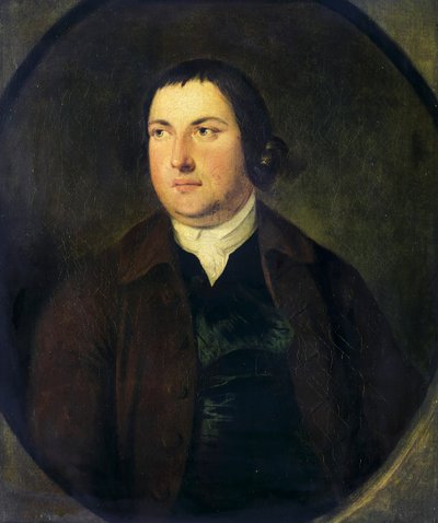 Portret Charlesa Churchilla: angielskiego poety i satyryka autorstwa J.S.C. Schaak