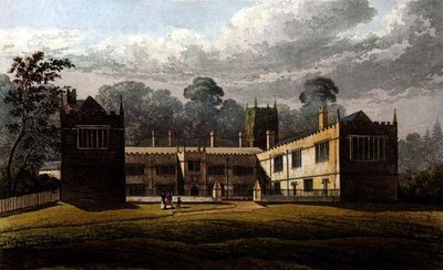 Lanhydrock House, z „Repozytorium Sztuki” Ackermanna autorstwa J.W. (after) Stockdale