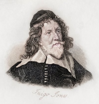 Inigo Jones (grawerowanie) autorstwa J.W. Cook