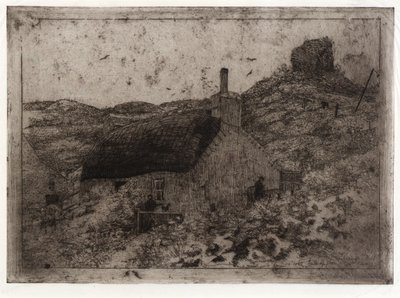 Chata rybaka na wzgórzu - Wyspa Man autorstwa J. Alden Weir