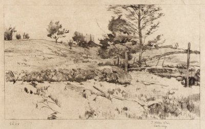 Krajobraz (szkic pól) autorstwa J. Alden Weir