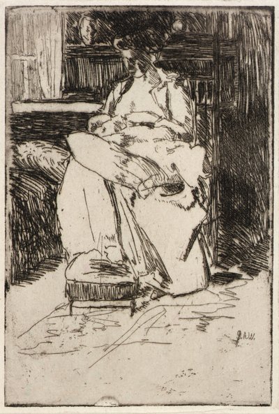 Matka i dziecko nr 1 autorstwa J. Alden Weir