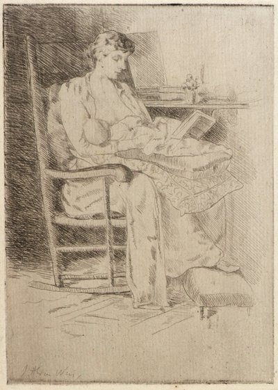 Matka i dziecko nr 2 autorstwa J. Alden Weir
