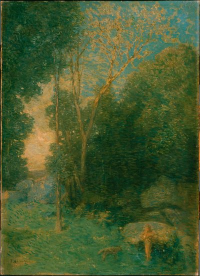 Pan i wilk autorstwa J. Alden Weir